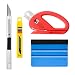 Vehicle Vinyl Wrap Window Tint Tools Kit for Car Wrapping 1 Set with Retractable Knife 30 Degree Snitty Vinyl Cutter Felt Squeegee