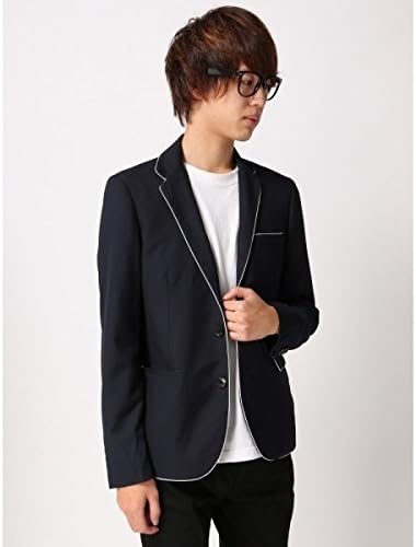 Amazon ウィゴー メンズ Wego Wego パイピングテーラード2bジャケット ネイビー M コート ジャケット 通販