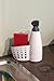 Casabella Sink Sider Kitchen Soap Pump and Sponge Caddy, White/Gray