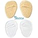 Metatarsal Pads | Metatarsal Pads for Women | Ball of Foot Cushions (2 Pairs Foot Pads) All Day Pain Relief and Comfort One Size Fits Shoe Inserts for Women (Clear & Beige)