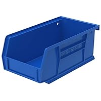 Akro-Mils 30220 Plastic Storage Stacking Akro Hanging Bin, 7-Inch by 4-Inch by 3-Inch, Blue, Case of 24