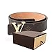 Women's Fashion Designer Brown Gold Belt Genuine Leather Alloy Buckle Casual Business For Men and Women