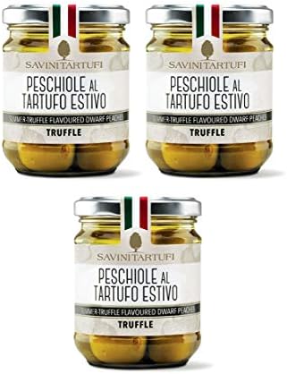 Savini Tartufi Dwarf Peaches with Truffle, 6.35 Ounce (3 Pack)