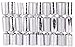 Toyland 10 Christmas Party Favours - Christmas Tree Decorations - Silver Or Red (Silver)