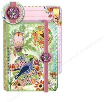 Punch Studio Journal Pocket Brooch Owl Pink by Punch Studios