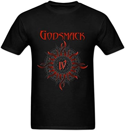 Unlocked Will Men's Customized Godsmack Heavy Metal Logo O Neck T Shirt S Black