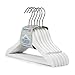 Hangerworld Children's Wooden 30cm Non Slip Trouser Hangers for Baby & Toddler, Pack of 6, White