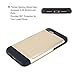 iPhone 7 Case, Moonmini Card Holder Slim Fit Dual Layer Protection Wallet Card Slot Shockproof Bumper Cover for iPhone 7 (2016) - Golden