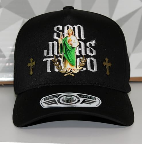 San Judas Tadeo Gorra Negra con Rosario | San Juditas Belicas | St