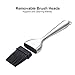 GEEKHOM Basting Brushes 12+7.5 Inch Pastry Brush with 2 Pack Silicone Heads for Cooking Baking Barbecue Grill Breakfast Butter Oil BBQ Fish Sauce Turkey Baster Food, Kitchen Utensils Gifts for Dad Mom