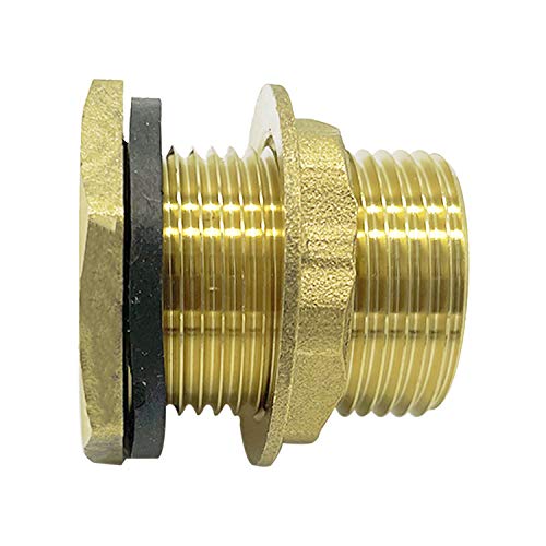 Metaland 3/4" Male Brass Water Tank Connector Bulkhead Tank Fitting for