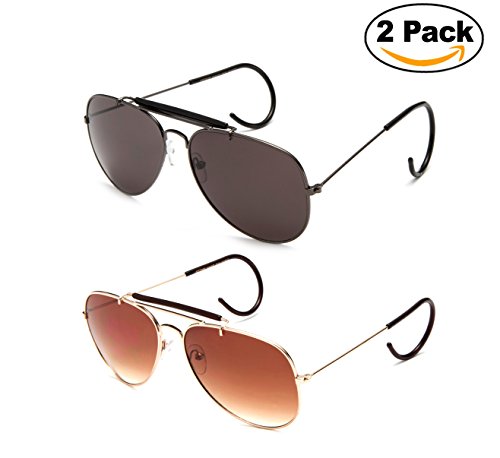 wrap aviator sunglasses