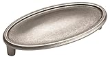 Amerock BP26126WN Manor Cup Pull, Weathered Nickel, 3-Inch