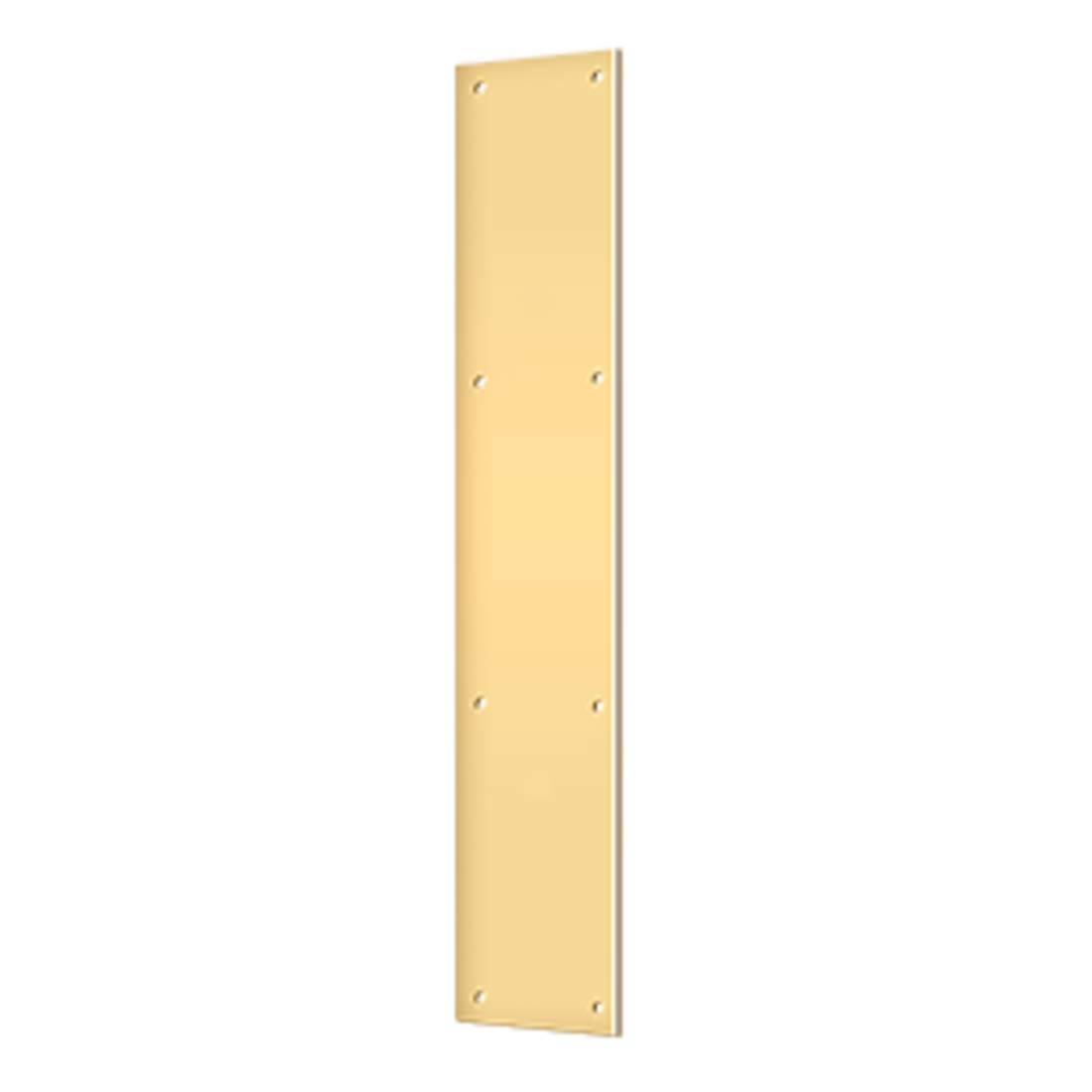 Deltana PP3520CR003 3 1/2Inch x 15Inch Solid Brass Push Plate Door Kick Plates