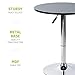 Pearington Artis Adjustable Round Bar and Pub Table Set with Chrome Base,