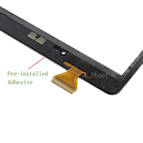 White Touch Screen Digitizer for Samsung Galaxy Tab A 9.7" - Glass Replacement for SM-T550 SM-T555 T550 T555 (Not Include LCD) with Tools + Pre-Installed Adhesive