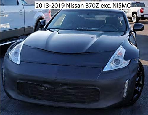 Lebra 2 piece Front End Cover Black - Car Mask Bra - Fits - Nissan 370Z 2013-2019 EXCEPT NISMO