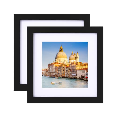 wyooxoo 8x8 Picture Frame Set Black