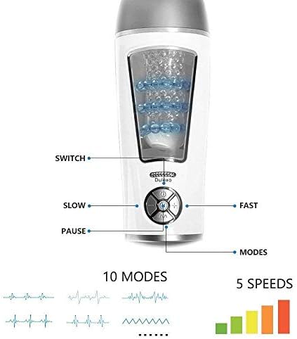 FUNNYBEE Male Masturator Pocket Masturber Cup Tight Deluxe Sucking Toy 10 Frequencies 10 speeds Intelligent Peristaltic Swallowing Electric Masturbers Sex Toys Hands Free for Men Couples