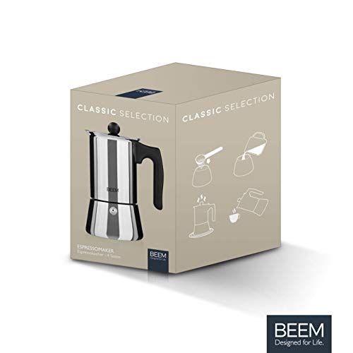 BEEM ESPRESSOMAKER Espressokocher - 4 Tassen | Herdkocher | Induktion | Edelstahl | Espresso - Kanne | Mokkakanne… – Bild 8