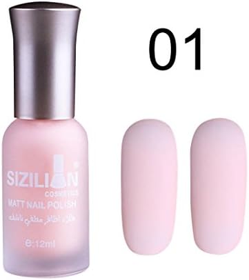 Hechun Beauty Tools &amp; Accessories 12ml Matte Dull Nail Polish Fast Dry Long Lasting Nail Art Matte Nail Polish Gel for Office Workers Student Groups Beautiful Mothers (Model A)