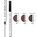 Ethradia Tattoo Eyebrow Pen With 4-Tip Brow，Eyebrow Definer/Brow Wiz， Waterproof Eyebrow Pencil Brow Gel for Eyes Makeup (Brown)