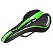 OUTERDO Bike Saddle Mountain Bike Seat Breathable Comfortable Bicycle Seat with Central Relief Zone and Ergonomics Design Fit for Road Bike and Mountain Bike (Black&Green)