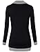 Miusey Boutique Clothing for Women,Ladies Long Sleeve Cowl Neck Sweaters Pullover Sweatshirt with Kangaroos Pocket Black Small