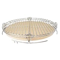 Aura Outdoor Products Kettle Zone Cooking System for 22 Inch Weber Kettle Grills - Turn Your Grill into a Smoker, Oven, and More