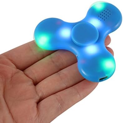 ELECSUM Bluetooth Speaker Finger Spinner Handspinner &amp; LED Light Decompression Focus Anxiety Relief Toys