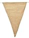Firefly Craft 14 Foot DIY Burlap Banner with 20 Triangular Pennant or Rectangular Notch Flags (8 X 10 Inches Each Flag)