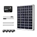 Renogy 100 Watts 12 Volts Polycrystalline Solar Starter Kit w/ 100w solar panel,30A Charge Controller, 8ft 10AWG Tray Cables,Solar Adaptor Kit