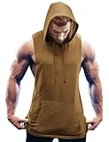 COOFANDY Mens Tank Tops Tank Top Hoodie Men Plus