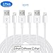 Sunskey Replacement USB Charging and Date Transfer Cable 3Meters Compatible for iPhone X/ 7Plus(White, Packs of 3)