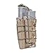 EMERSONGEAR Tactical Double M4 M16 Mag Pouch Molle Airsoft with Pistol Magazine Pouch MC
