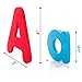 Magnetic Letters & Numbers - Best alphabet magnets: upper and lower case. 140 Large, Flexible, Non-toxic Soft Foam ABC & 123 magnets for kids in a PVC Bag. To use on a board, refrigerator and outdoors