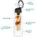Vremi 24 oz Fruit Infused Water Bottle - Black