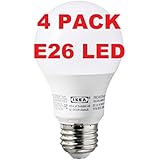 Ikea E26 A19 Led Light Bulb 400 lumens, 4 Pack