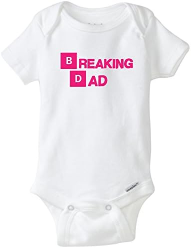 Breaking Dad Funny Baby Onesie Blakenreag Baby Boy Girl Clothes Bodysuit (6 Month)