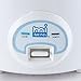 Aroma Housewares MRC-903BL MI 3 (Cooked) (1.5-Cup UNCOOKED) Cool Touch Mini Rice Cooker, 3 Cups Cups, Blue/White