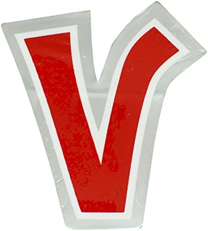 Letter "V" Personalized Letter Stickers - 1 PC, White