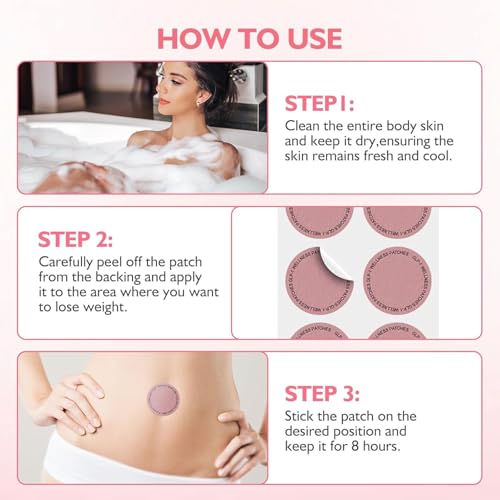 YOOJ® 30 Pcs GLP-1 Patches, Shaping and Beautifying the Body, Bidding Farewell to Excess Fat, Body Shaping Patch, Supports Skin Elasticity and Firming Contouring