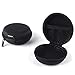 SUNGUY [2-Pack] Black Earphone Carrying Cases Headphone Headset Earbuds Pouch Storage Bags for Earphone,Earbuds,Bluetooth Headset,Wired Headset,USB Cable,Phone Chargers and More