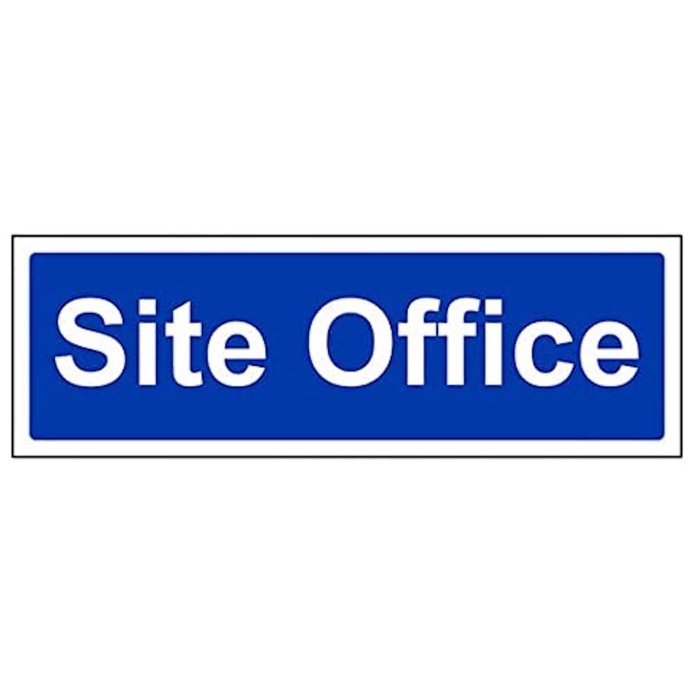 V Safety Eco Friendly Mandatory General - Site office - 600 x 200 mm Safety Sign — image 1