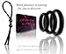 Viardeji Cock Ring Set Male Sex Toy – 3 Penis Rings and 1 Adjustable Penis Tie