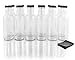 Wide Mouth Empty Sauce Bottles 12oz (12 Complete Bottles) Complete Set of Bottles with Shrink Sleeve, Bottles, and Lids (12 Pack)