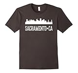 Sacramento T-shirt Skyline California Cities Visit Tee