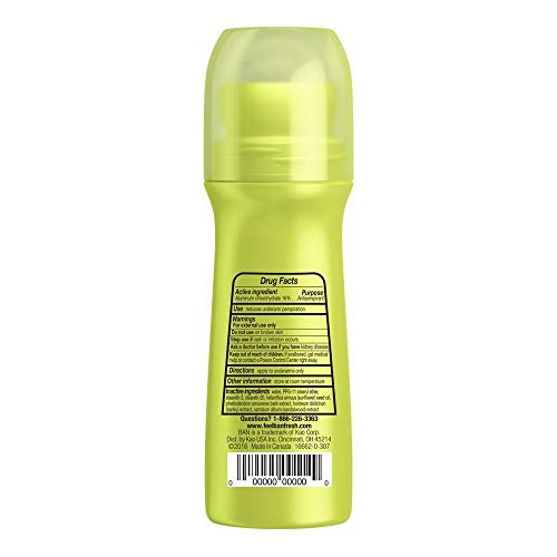 Ban Roll-On Antiperspirant Deodorant, Unscented, 3.5-Ounce Bottles (Pack of 4) - Thumbnail 2