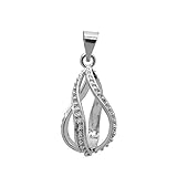 10pcs Stainless Steel Tone Jewelry Making Supplies Bead Cage Pendant - Add Your Own Pearls, Stones, Rock to Cage,Add Perfume and Essential Oils to Create a Scent Fragrance Diffusing Pendant Charms