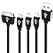 (2Pack) Multi Charger Cable, 4 in 1 Multiple USB Cable Adapter Connector with 8 Pin Lightning / 30 Pin / Micro USB 2.0 /Type-C Ports for iPhone iPad, and more Phone (100cm)